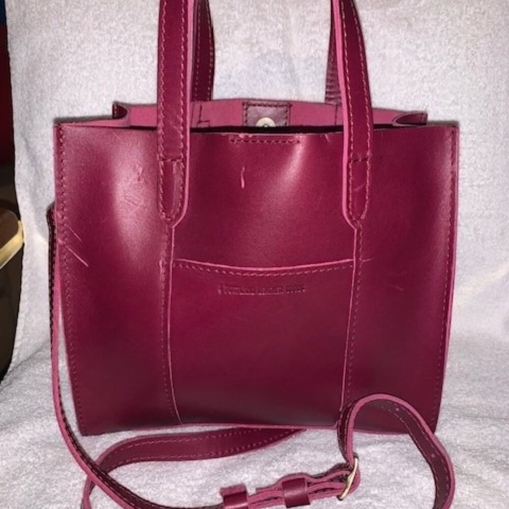 Portland Leather - Almost Perfect Lola Classic Crossbody Tote Boysenberry
